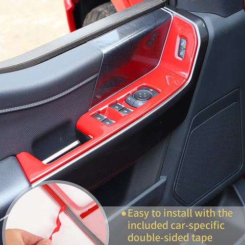 For 2021+ Ford F150 Interior Window Lift Switch Panel Cover Trim