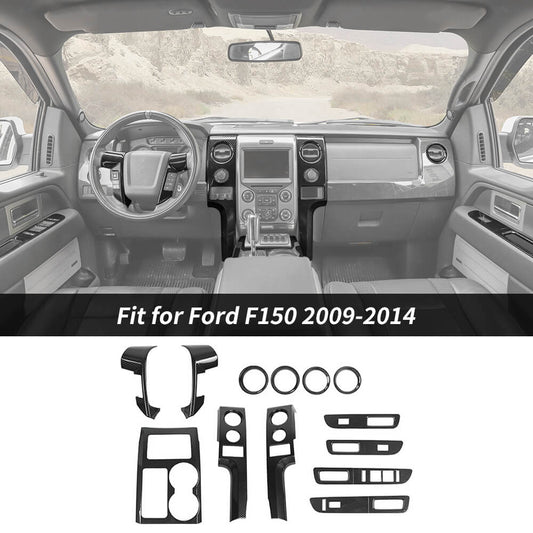 For 2009-2014 Ford F150 Raptor 13 x Center Control Inner Decor Trim Kit Cover