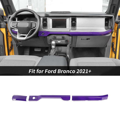 Center Console Dashboard Cover Decor Trim Strip for Ford Bronco 2021+｜CheroCar