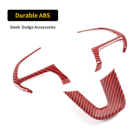 For 2015+ Dodge Challenger Interior Center Console Decor Cover Trim Kit