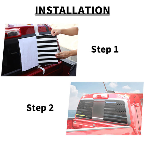 For 2023+ Chevy Colorado/GMC-CANYON Rear Window Glass Decal Sticker Trim Cover