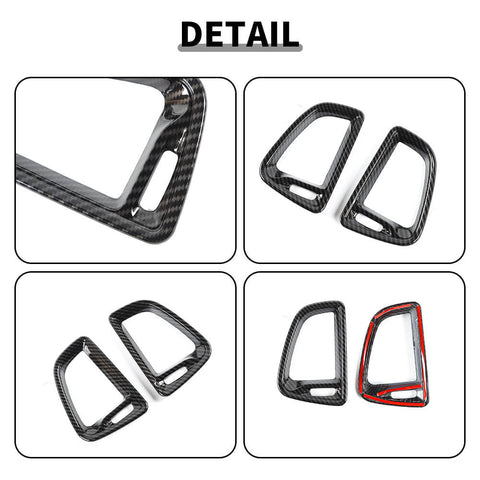 For 2015+ Dodge Challenger Dashboard Center Air Vent Outlet Cover Trim