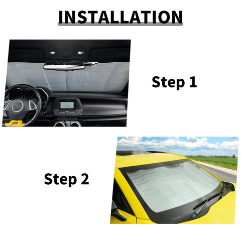 For 2016+ Chevy Camaro Windshield Sunshade Sun Shade Heat Shield Sun Visor