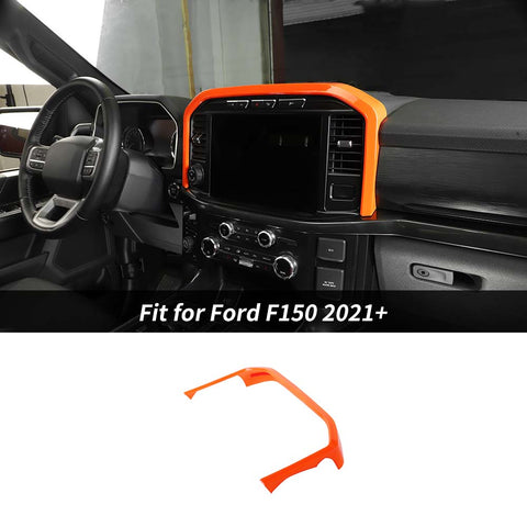 Central Control Navigation Cover Trim Frame For Ford F150 2021+ Accessories | CheroCar