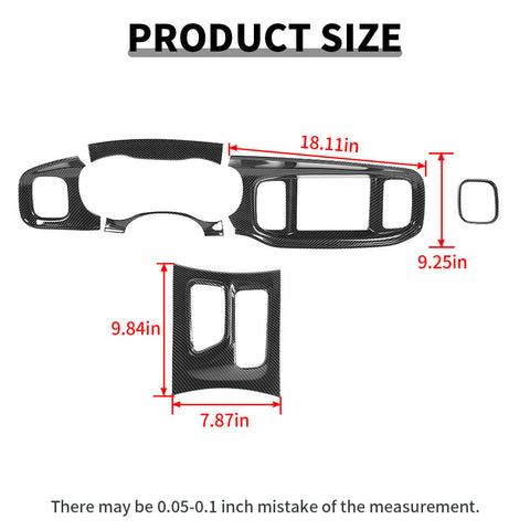 For 2015+ Dodge Charger 8.4 Inches Screen Console Dashboard Gear Shift Box Cover Trim
