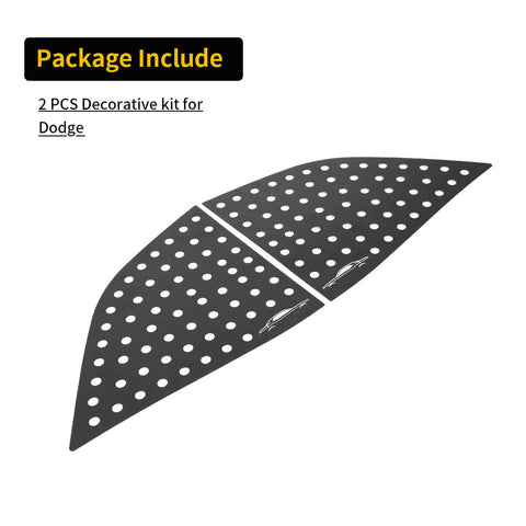 For 2008+ Dodge Challenger Side Rear Window Triangle Glass Cover Trim