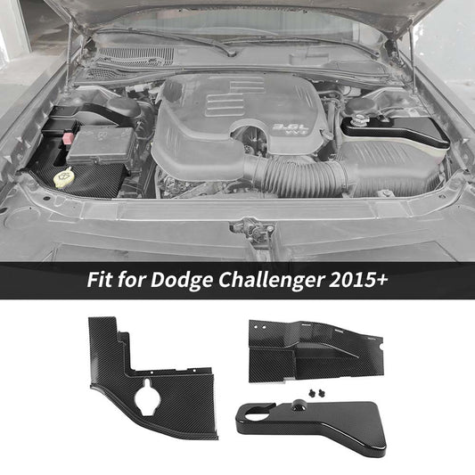 For 2015+ Dodge Challenger Engine Hood Side Dust Cover Kit