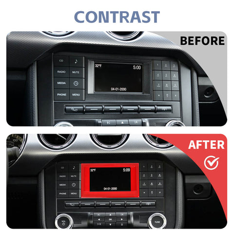 For 2015-2023 Ford Mustang Navigation GPS Small Screen Frame Trim Cover Bezels