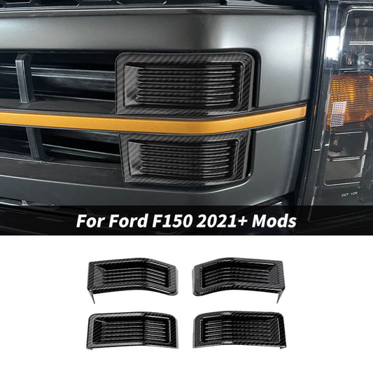 For 2021+ Ford F150 Front Grille Grill Insert Trim Cover Bezels