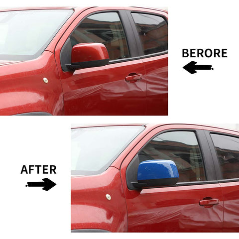 Side Half Rearview Mirror Cover Trim For Chevy Colorado 2014+ Accessories | CheroCar