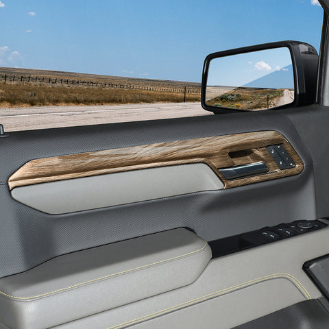 For 2022+ Chevy Silverado 18 x Inner Center Console Dash & Door Handle Trim Cover Kit