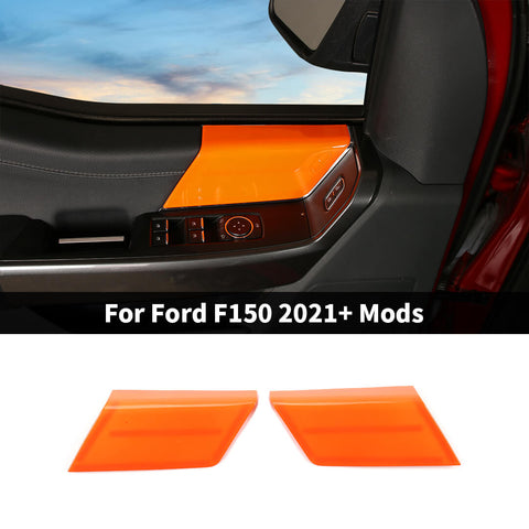 For 2021+ Ford F150 Interior Front Door Panel Handles Cover Trim (2 pcs)