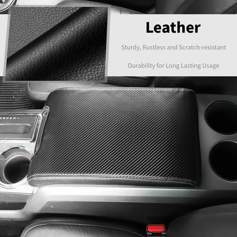 For 2009-2014 Ford F150 Center Armrest Box Cover Leather Pad Mats Trim