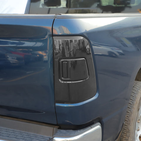 For 2018+ Dodge RAM Smoked Black Rear Tail Light Lamp Trim Cover
