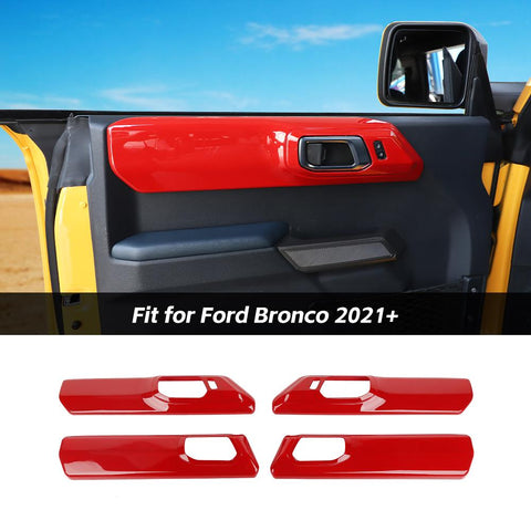 Interior Door handle Panel Shell Cover Trim For Ford Bronco 2021+ 4-Door Accessories | CheroCar