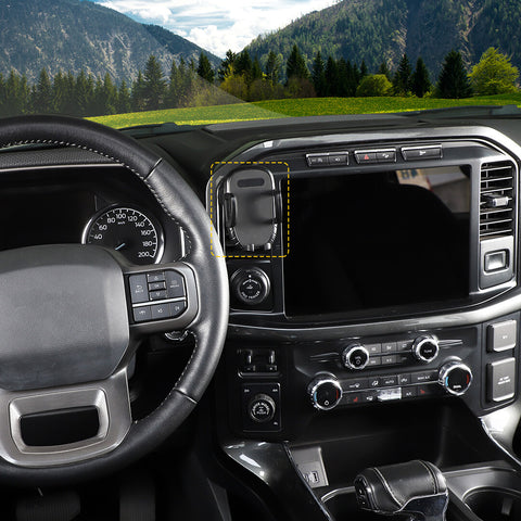 For 2021+ Ford F150 Center Console Dash Air Vent Phone Holder Mount