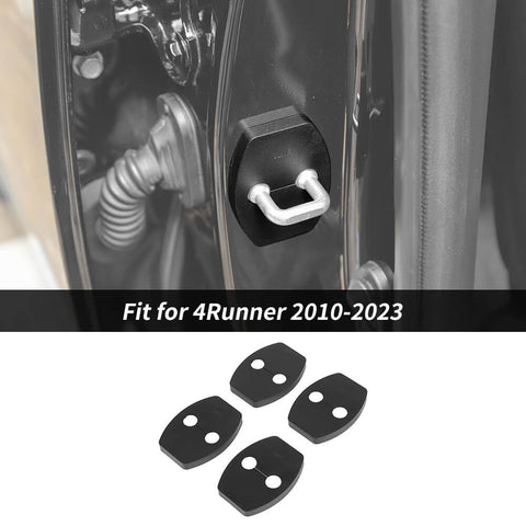 For 2010-2023 Toyota 4Runner 4 x Black Door Lock Protector Buckle Cover Trim