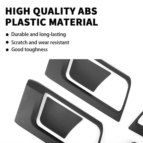 For 2010-2023 Toyota 4Runner Inner Door Handle Bowl Cover Trim Decor