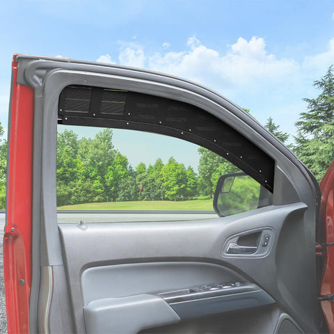 For 2014+ Chevy Colorado/GMC-CANYON Front Window Glass Louvers Air Vent Shade Panel