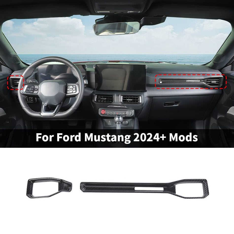 For Ford Mustang 2024+ Dashboard Vent Air Outlet Cover Kit