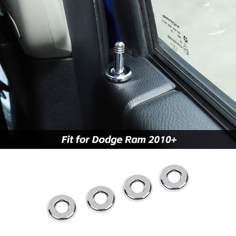 Door Lift Bolt Lock Pin Trim Ring For Dodge Ram 2010+ Accessories | CheroCar