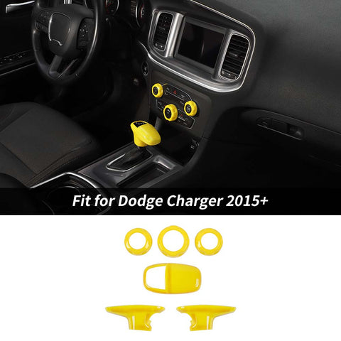 Gear Lever Trim/Air Conditioner Switch Panel Trim For Dodge Charger/Challenger 2015+ Accessories | CheroCar