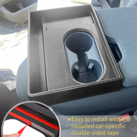 For 2021+ Ford F150/F250/F350/F450 Center Console Front Cup Holder Storage Box