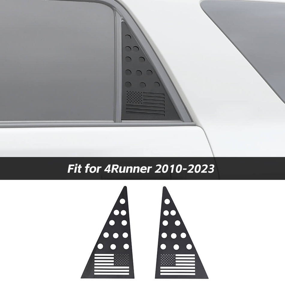 For 2010-2023 Toyota 4Runner Aluminium Alloy C-pillar Triangular Window Glass Plate Trim Cover