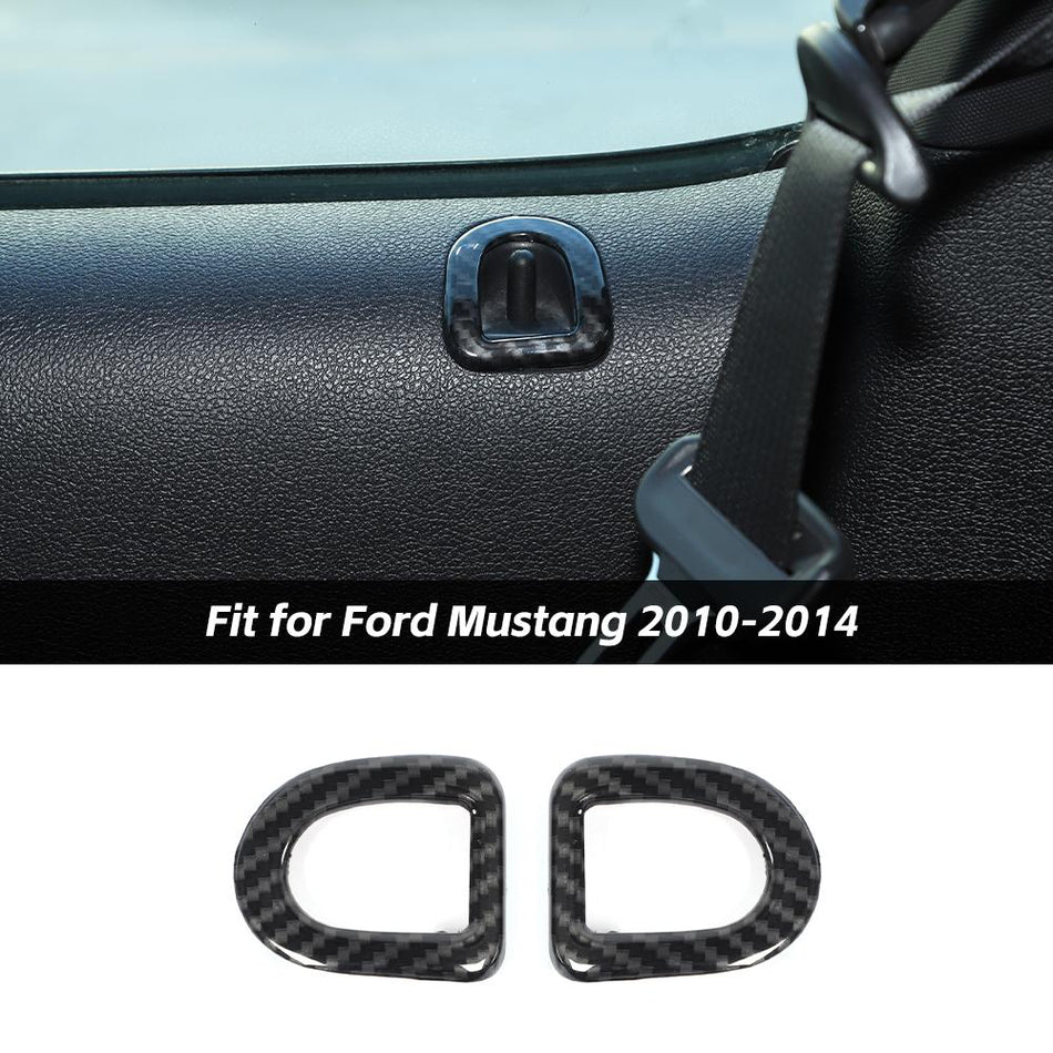 For 2010-2014 Ford Mustang Interior Door Lock Pins Cover Trim Ring