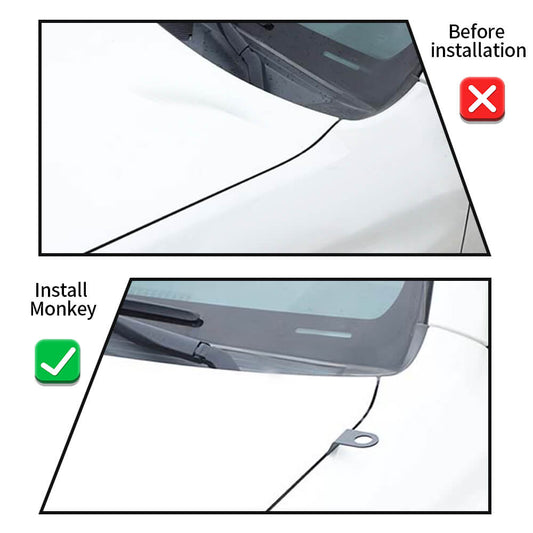 For 2010-2023 Toyota 4Runner Black Hood Antenna Bracket Holde