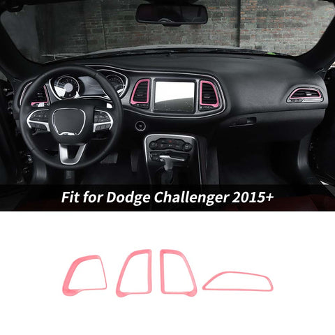 Center Console Air Condition Vent Ring Trim For Dodge Challenger 2015+ Accessories | CheroCar