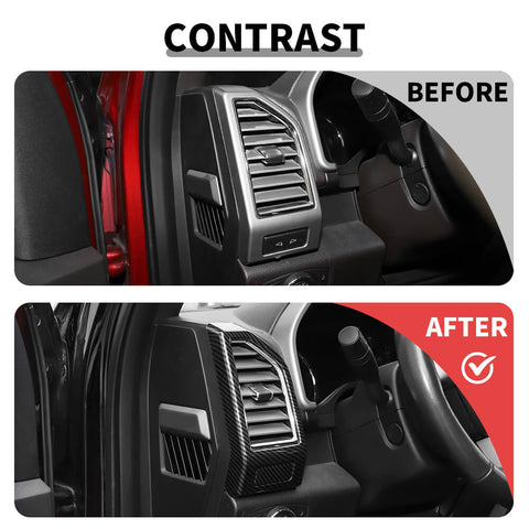 For 2015-2020 Ford F150 9 x Inner Central Control Decor Cover Trim