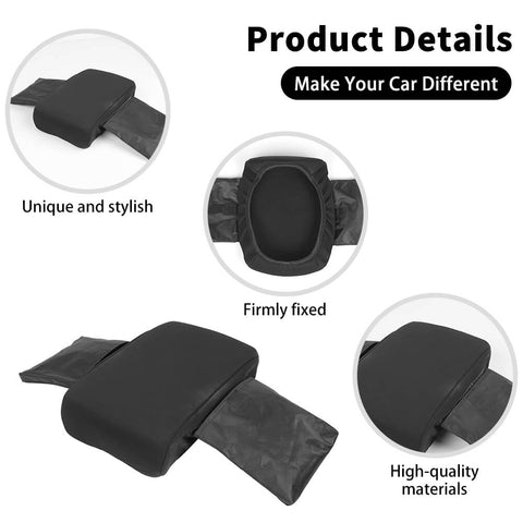 For 2010-2023 Toyota 4Runner Center Console Armrest Box Soft Cloth Pad Cover With Storage Bag