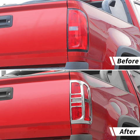 For 2014-2022 Chevy Colorado Rear Light Lamp Guards Trim Tail Light Covers