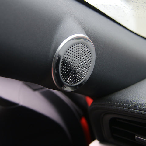 For 2015-2023 Ford Mustang Door A-pillar Speaker Panel Cover Trim Accessories