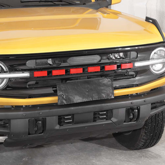 For 2021+ Ford Bronco Front Grille Letters Cover Trim