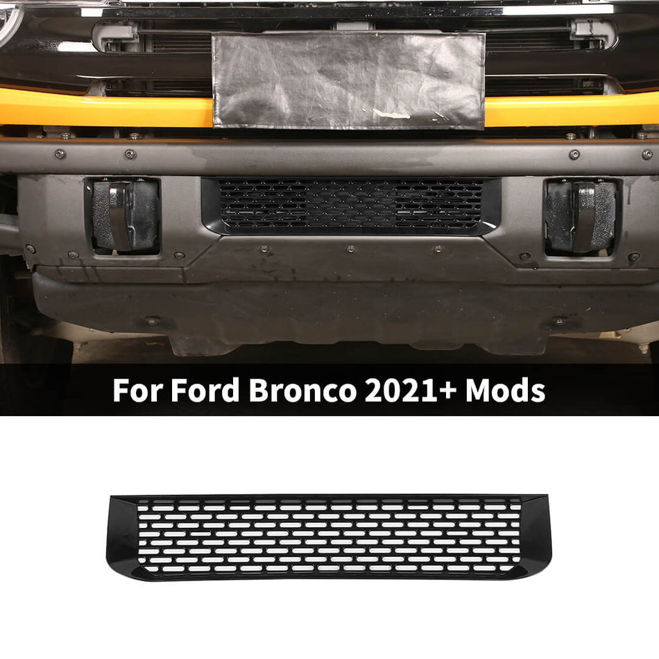 For 2021+ Ford Bronco Front Bumper Grille Insert Trim Cover Trim Decor