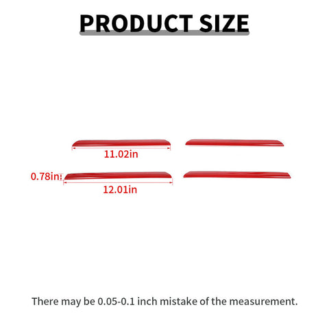 For 2015+ Dodge Charger Front Bumper Strips Overlay Trim Cover