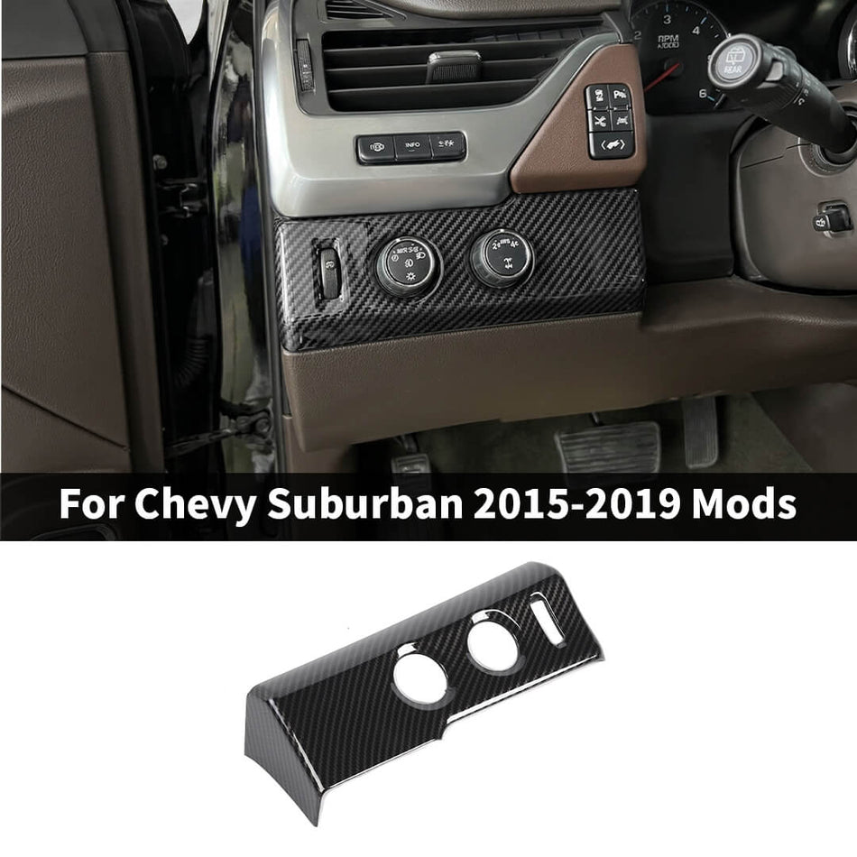 For 2015-2019 Chevy Suburban/Tahoe/GMC-YUKON Interior Center Console Headlight Switch Trim Cover