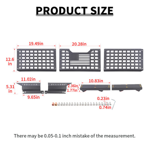 For 2022+ Chevy Silverado Rear Tailgate Extension Guard Plate Holder Frame