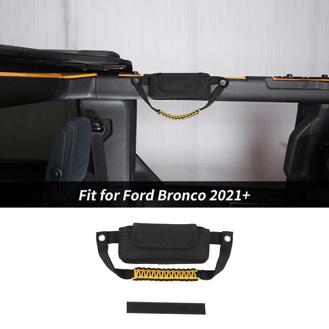 Rear Top Roll Bar Grab Handle Storage Bag Pocket For Ford Bronco 2021+ Accessories | CheroCar