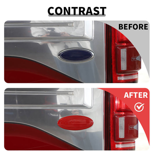 For 2015-2020 Ford Rear Logo Emblem Badge Decor Cover Trim Bezel