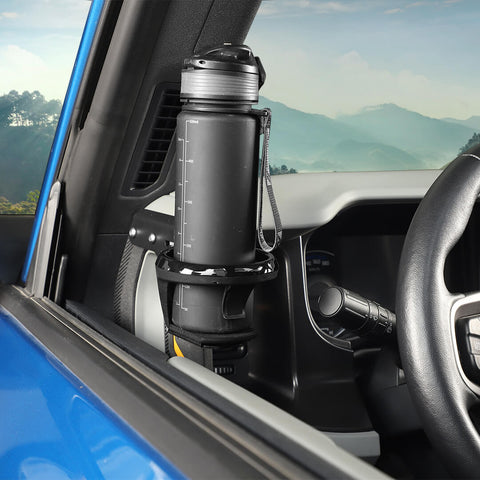 For 2021+ Ford Bronco A-Pillar Handle Water Cup Mount Bracket Holder Stand