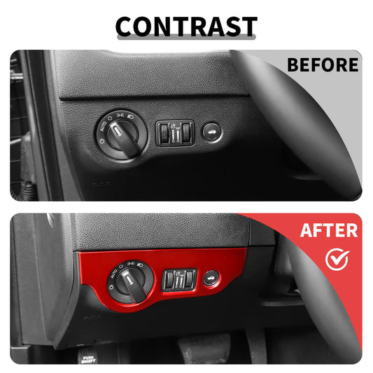 For 2015+ Dodge Charger Interior Center Console Trim Cover Kit