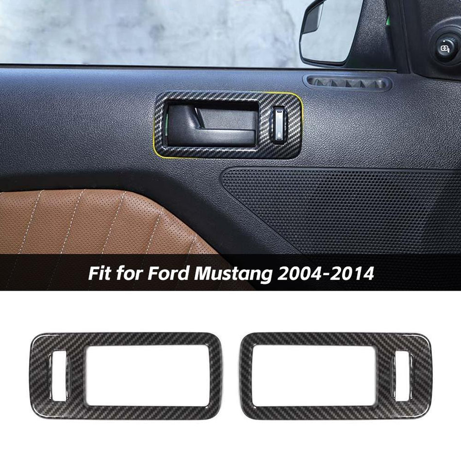 For 2004-2014 Ford Mustang Interior Door Handle Cover Trim Decor Frame