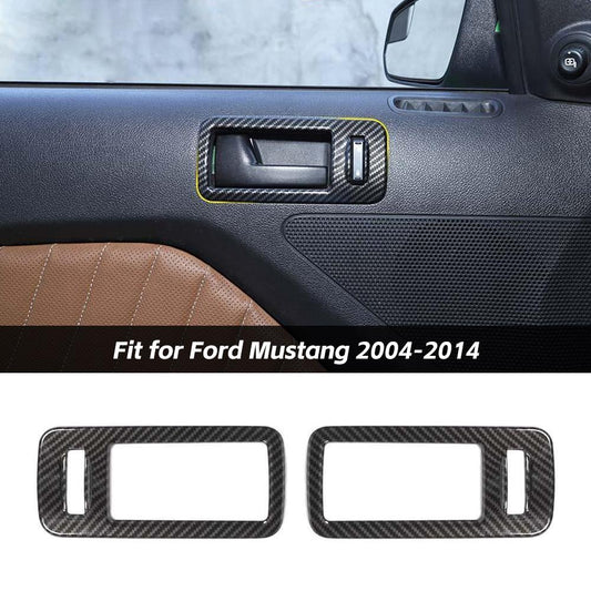 Interior Door Handle Cover Trim Decor Frame For Ford Mustang 2004-2014 Accessories | CheroCar