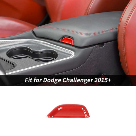 Armrest Box Switch Cover Trim For Dodge Challenger 2015+ Carbon Fibe Accessories | CheroCar