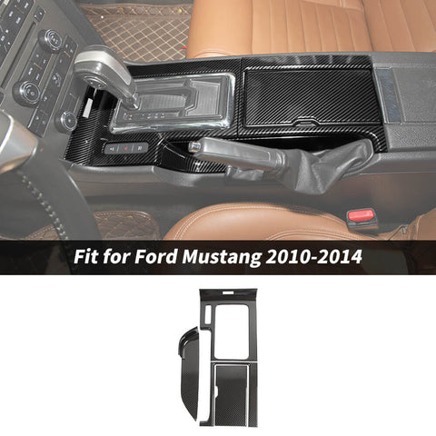 For 2010-2014 Ford Mustang Console Gear Shift Panel & Cup Holder Cover Trim