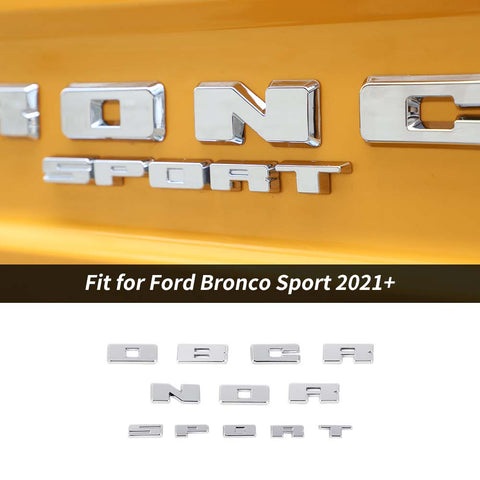 Rear Grille Logo Letters Decals Stickers Cover For Ford Bronco Sport 2021+ Accessories | CheroCar