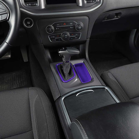 Gear Shift Trim Bezels Frame Storage Tray Box Decor For Dodge Charger 2015+ Accessories | CheroCar